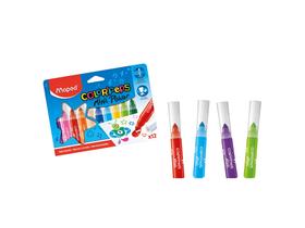 Caneta hidrográfica color peps mini jumbo com 12 cores mape