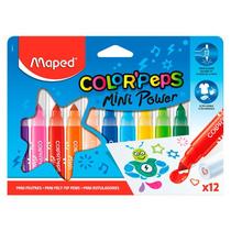 Caneta Hidrográfica Color'Peps Mini Jumbo Power Caixa com 12 Cores - Maped Caneta Hidrográfica Color'Peps Mini Jumbo Power Caixa com 12 Cores - Maped