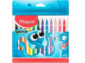 Caneta Hidrográfica Colorir Ocean - 12 Cores - Maped