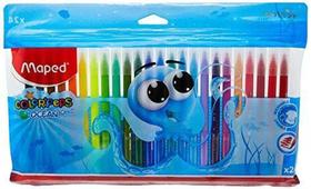 Caneta Hidrográfica Colorir Ocean Polvo 24 Cores Maped