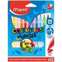 Caneta Hidrográfica ColorPeps Jungle 12 Cores Maped