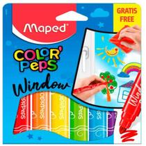 Caneta hidrografica colorpeps window 6 cores 844820 Caneta hidrografica colorpeps window 6 cores 844820