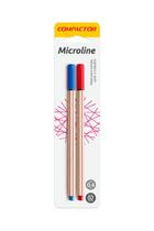 Caneta Hidrográfica Compactor Microline 0.4mm Azul e Vermelha 2 Unidades Caneta Hidrográfica Compactor Microline 0.4mm Azul e Vermelha 2 Unidades