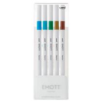 Caneta Hidrográfica Emott Fine 0.4mm com 5 Cores 4 - UniBall