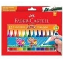 Caneta Hidrográfica Faber- Castell 12 Cores Jumbo Triangular Caneta Hidrográfica Faber- Castell 12 Cores Jumbo Triangular