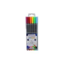 Caneta Hidrografica Fine Liner Pen 0,4mm 6 cores - BRW Caneta Hidrografica Fine Liner Pen 0,4mm 6 cores - BRW