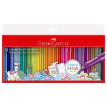 Caneta hidrográfica Fine pen Colors - com 24 Cores - FPB/ES24ZF - Faber-Castell