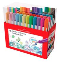 Caneta hidrográfica Fine Pen Colors - com 48 Cores - FPB/ES48ZF - Faber-Castell
