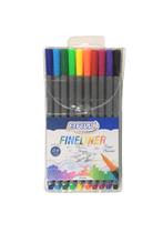 Caneta Hidrográfica Fineliner 0.4Mm Brw Blister Com 10 Un