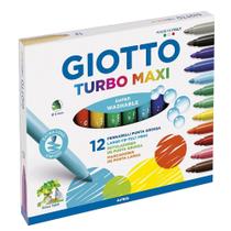 Caneta Hidrográfica Giotto Turbo Maxi com 12 Cores Caneta Hidrográfica Giotto Turbo Maxi com 12 Cores
