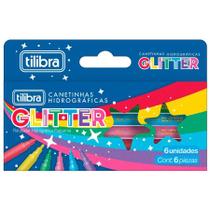Caneta hidrográfica Glitter com 6 unidades 390771 - Tilibra Caneta hidrográfica Glitter com 6 unidades 390771 - Tilibra
