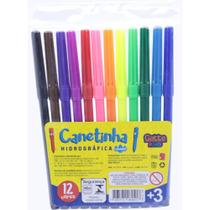 Caneta Hidrográfica Hidrocor KIDS 12 Cores - Pacote com 12 Caneta Hidrográfica Hidrocor KIDS 12 Cores - Pacote com 12
