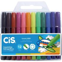 Caneta Hidrográfica Jumbo 12 Cores - GNA
