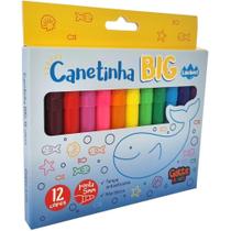 Caneta Hidrografica Jumbo BIG 12 Cores Lavavel PCT.C/06 Caneta Hidrografica Jumbo BIG 12 Cores Lavavel PCT.C/06
