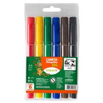 Caneta Hidrografica Jumbo Leo e Leo BIG 6 Cores PCT.C/12