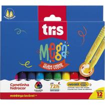 Caneta Hidrografica Jumbo Mega Color Retratil 12 Cores PCT.C/06 Caneta Hidrografica Jumbo Mega Color Retratil 12 Cores PCT.C/06