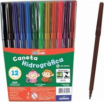Caneta Hidrográfica Leo E Leo Fina 12 Cores Caneta Hidrográfica Leo E Leo Fina 12 Cores