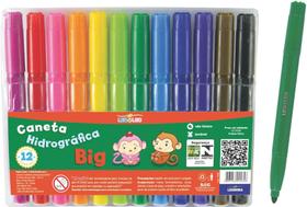 Caneta Hidrografica Leoleo 12 Cores Big Jumbo Leonora Pct.C/12 Caneta Hidrografica Leoleo 12 Cores Big Jumbo Leonora Pct.C/12