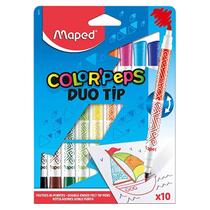 Caneta Hidrográfica Maped Color Peps Tip 10 Cores