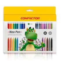 Caneta Hidrográfica - Neo Pen - 24 Cores - Compactor Caneta Hidrográfica - Neo Pen - 24 Cores - Compactor