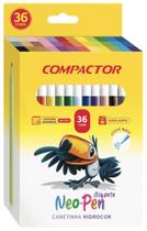 Caneta Hidrográfica Neo Pen Gigante 36 cores Compactor