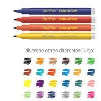 Caneta Hidrografica NEO-PEN Mirim 12 Cores