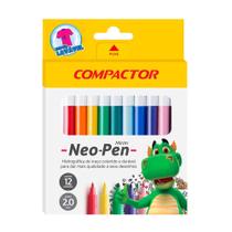 Caneta hidrografica neo pen mirim 12 cores - compactor Caneta hidrografica neo pen mirim 12 cores - compactor