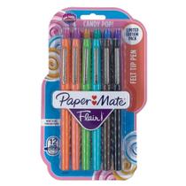 Caneta Hidrográfica Paper Mate Flair Candy Pop 12 Cores