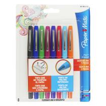 Caneta Hidrográfica Paper Mate Flair Média com 8 Cores Caneta Hidrográfica Paper Mate Flair Média com 8 Cores