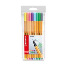 Caneta Hidrográfica Pastel Point 88 0,4mm Stabilo C/ 8 Cores