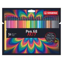 Caneta Hidrográfica Premium Stabilo Pen 68 Arty Com 30 Cores