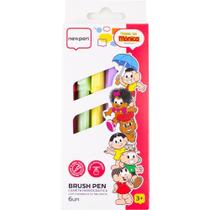 Caneta Hidrográfica Turma da Mônica BRUSH Pen Perfeita - Estojo com 6 Cores