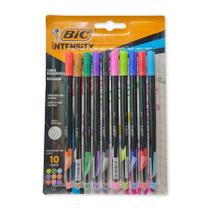 Caneta hidrográfica Ultra Fina Intensity 0.4mm com 10 unidades - Bic