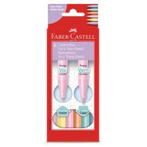 Caneta Hidrográfica Vai e Vem 6 Cores Pastel - Faber-Castell Caneta Hidrográfica Vai e Vem 6 Cores Pastel - Faber-Castell