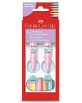 Caneta Hidrográfica Vai e Vem Tom Pastel 6 Cores Faber Castell