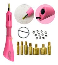 Caneta Hotfix Aplicador Strass Meia Perola +7 Matriz Pontas