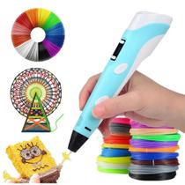 Caneta Impressora 3D Educativa E Profissional Com Refil Caneta Impressora 3D Educativa E Profissional Com Refil