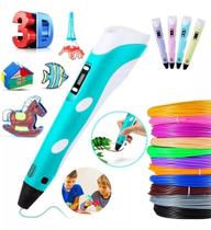 Caneta Impressora 3D + Kit Filamento 9m Caneta Impressora 3D + Kit Filamento 9m