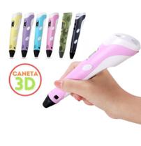 Caneta Impressora 3D Realista Desenho Infantil Brinquedo - Mariahzine