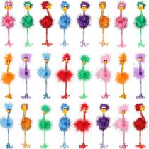 Caneta inovadora Tinlade Flamingo Ostrich Funny, 24 unidades de tinta azul