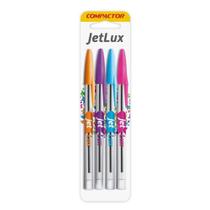 Caneta jet lux 4 unid - UTENSILIOS