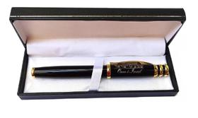 Caneta Judaica Especial Preta Shema Israel Com Estojo Caneta Judaica Especial Preta Shema Israel Com Estojo