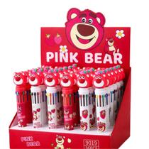 Caneta Kawaii 10 Cores Urso Rosa Lotso - Sortida