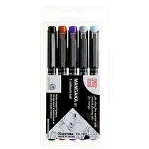 Caneta Kuretake Mangaka Estojo com 5 Cores Caneta Kuretake Mangaka Estojo com 5 Cores