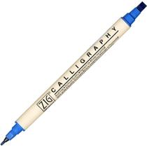 Caneta Kuretake Ponta Dupla Zig Calligraphy 032 Blue Jay