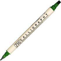Caneta Kuretake Ponta Dupla Zig Calligraphy 044 Evergreen