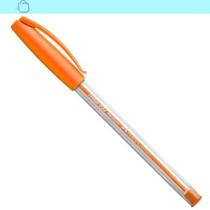 Caneta Laranja Trilux 032 Faber-Castell Ponta 1.0Mm