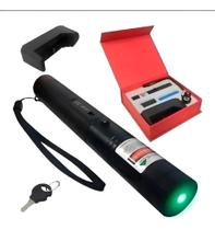 Caneta Laser 303 Verde Recarregável Mais Forte Potente Chave Trava Segurança - Envio Rápido