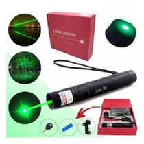 Caneta Laser Pointer 303 Verde com Bateria Recarregável com Chave de Segurança - Envio Rápido