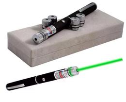 Caneta Laser Pointer Verde Lanterna 5000mw 5 Pontas Potente Longo Alcance